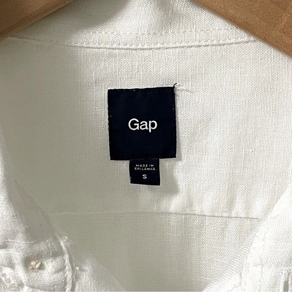 GAP Vintage White Linen Shirt - Picture 3 of 5